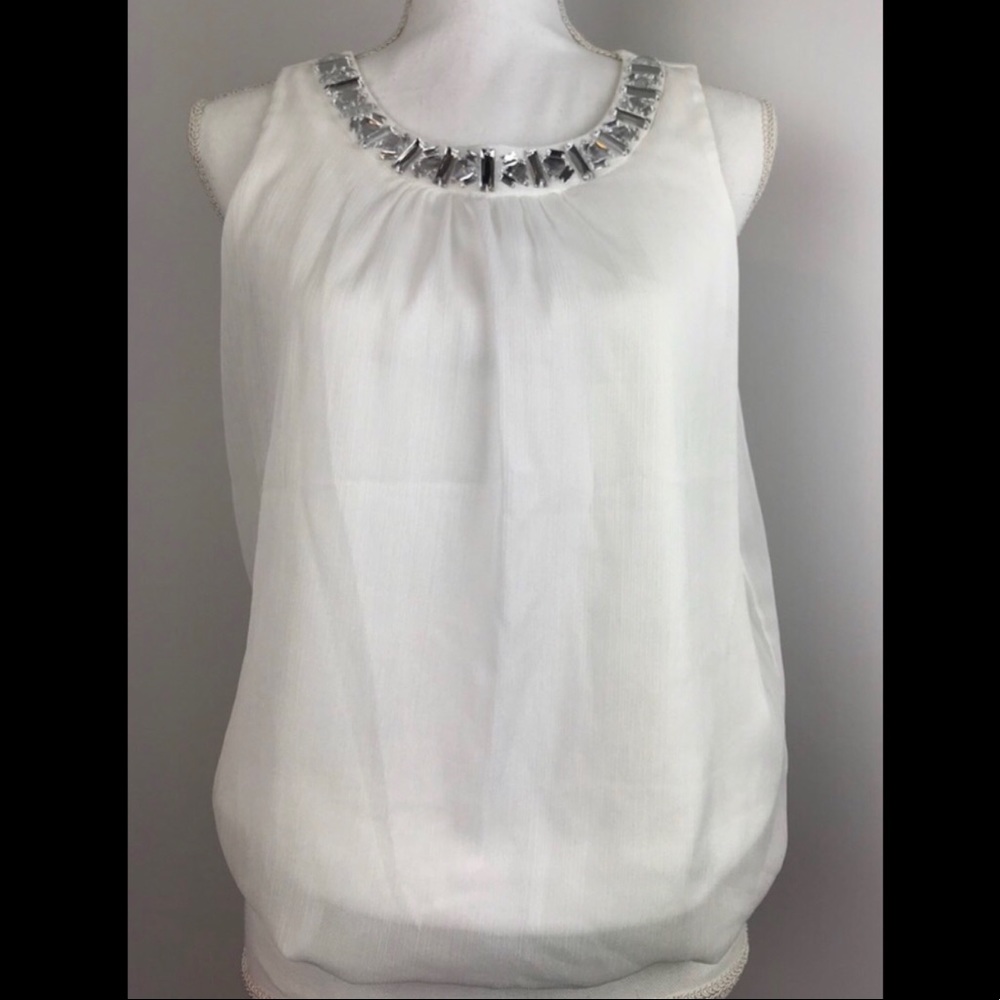 NWT [IZ Byer] Multi-Layered Shimmer Blouse